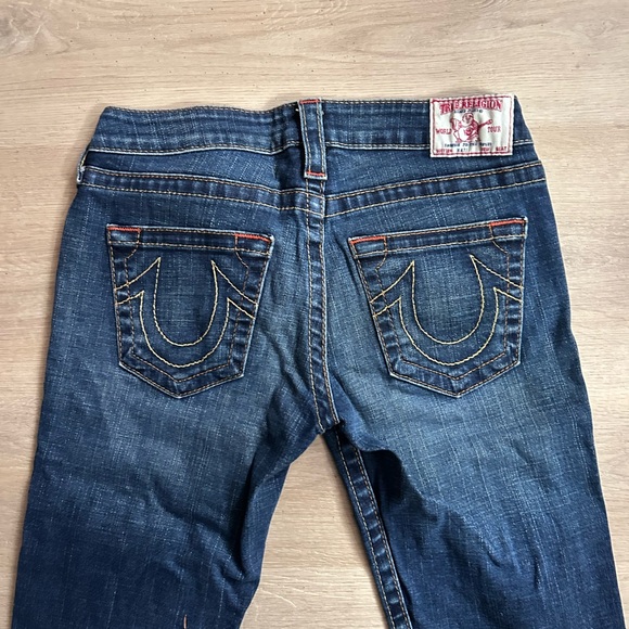 True Religion Dark Blue Straight Leg Capri - Picture 4 of 5